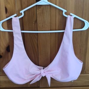 Baby pink bikini top